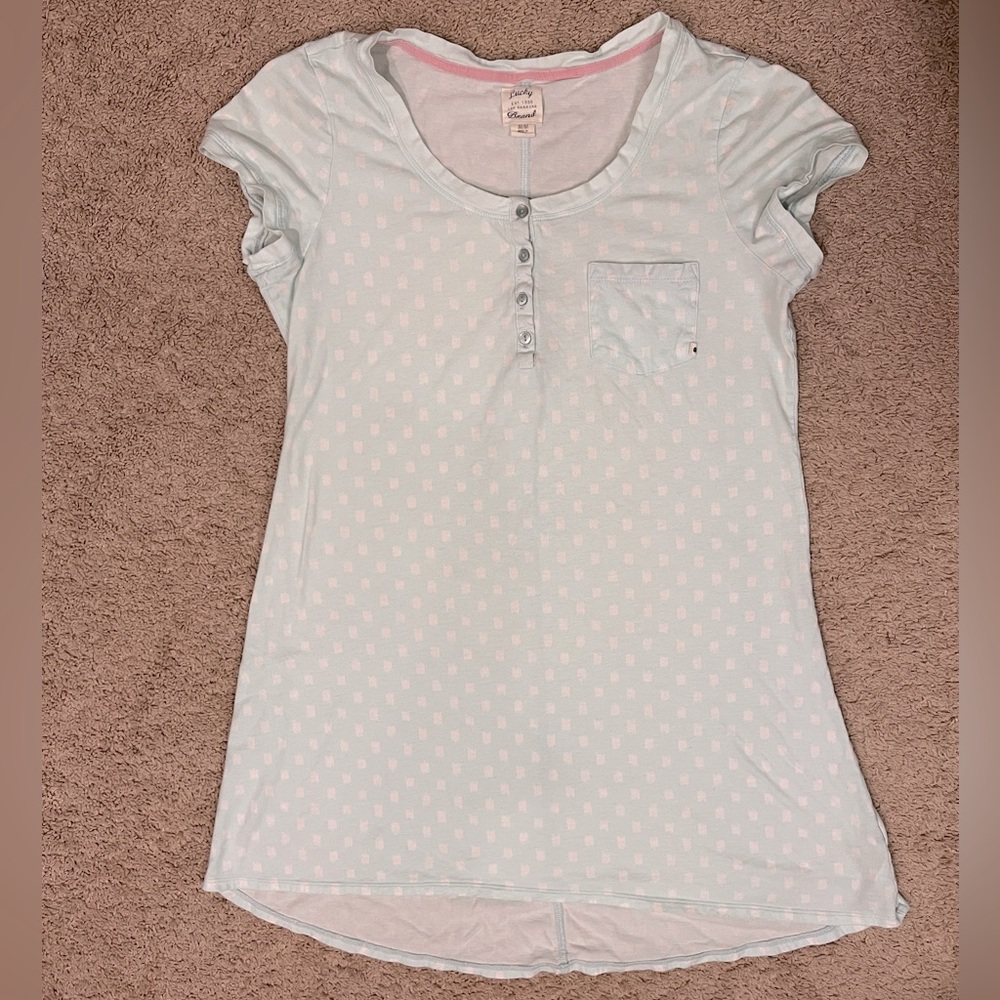 Lucky brand Henley sleep shirt - medium